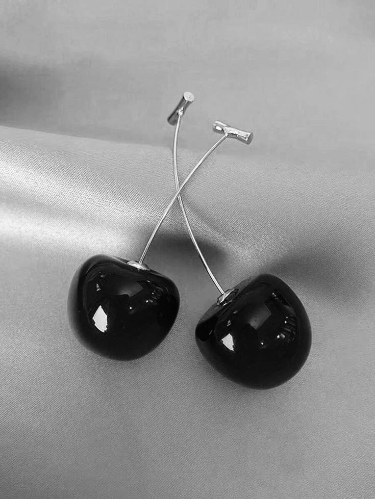Red Cherry Drop Earrings