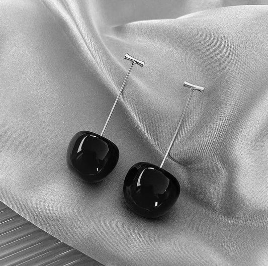 Red Cherry Drop Earrings